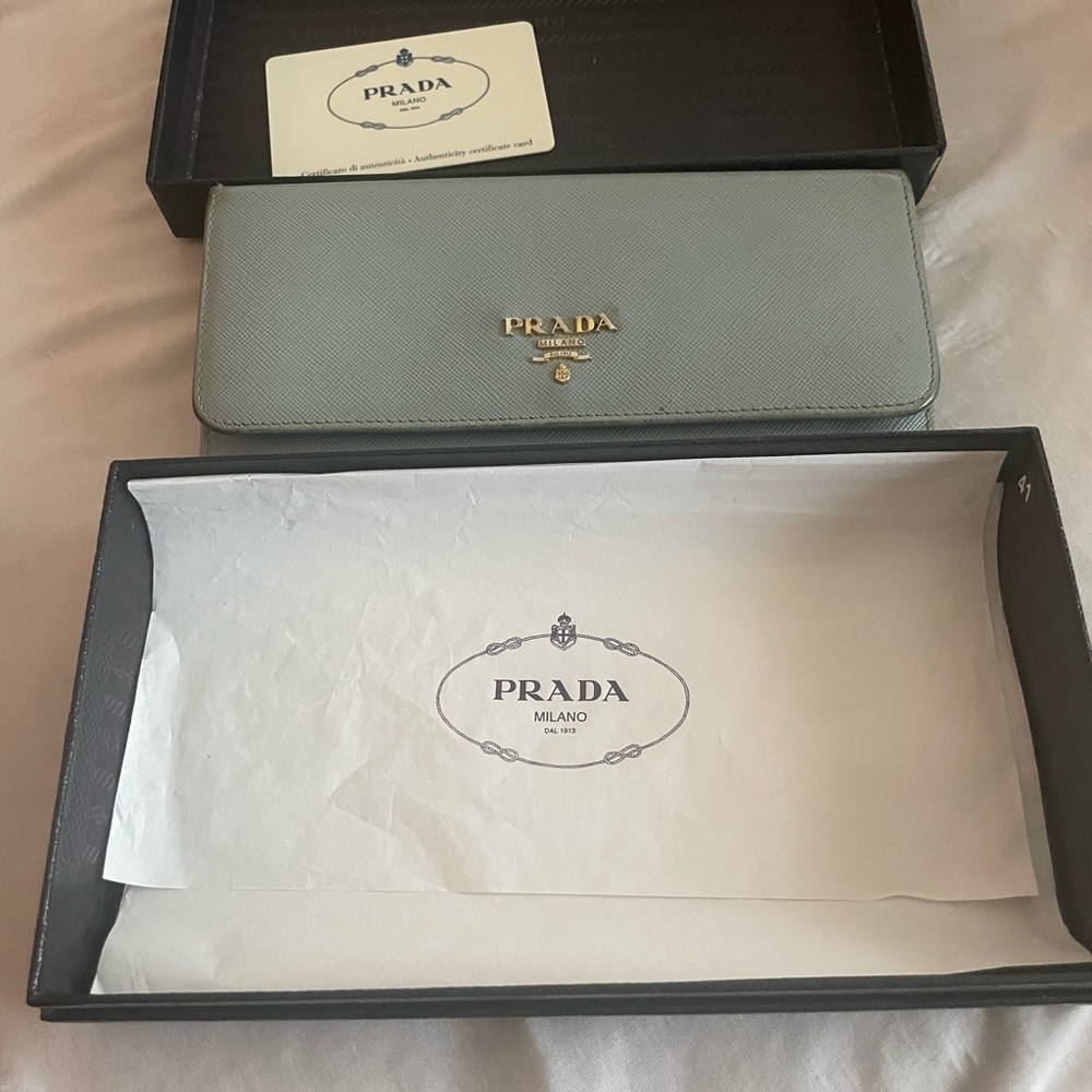 Prada Gray Wallet